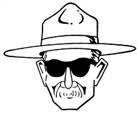 A coloring page of baden powell